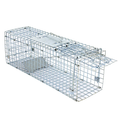 #ad Live Animal Trap Extra Large Rodent Cage 24quot;X8quot;X 7.5quot; Garden Rabbit Raccoon Cat $27.58