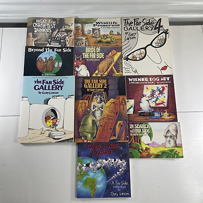 #ad LOT OF 10 The Far Side Collection by Gary Larson Paperback Books $38.98