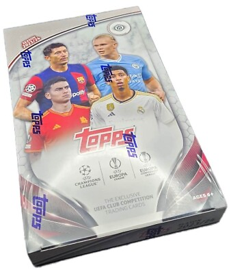 #ad 2023 24 Topps UEFA Club Competition Soccer Factory Sealed Hobby Box 24 Packs $109.95