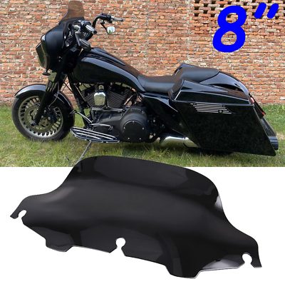#ad 8quot; Wave Windshield Windscreen For Harley Ultra Classic Electra Glide EFI FLHTCUI $32.39