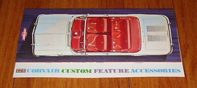 #ad Original 1963 Chevrolet Corvair Custom Feature Accessories Sales Brochure $24.99