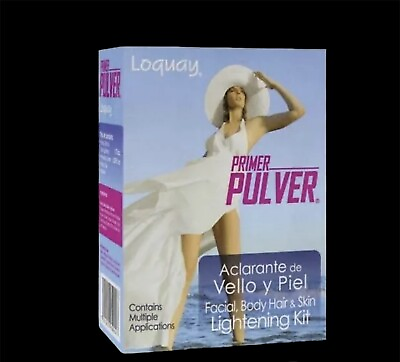 #ad LOQUAY Primer Pulver skin lightening kit aclarante de vello $13.89