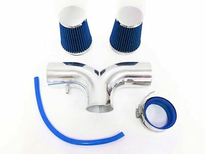 #ad DUAL Blue For 2001 2004 Chevy Corvette C5 5.7L V8 Twin Air Intake Kit Filter $90.00