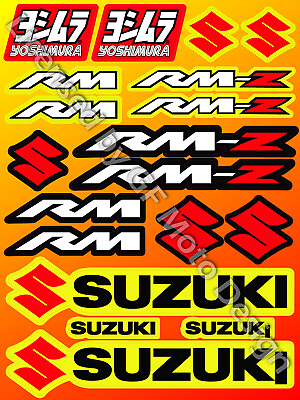 #ad RMZ Laminated Suzuki Rm 85 125 amp; Rm z 250 450 stickers 19 decals set GBP 10.30