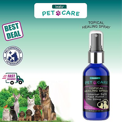 #ad DOG FLEA AND TICK Best Itchy Skin Relief Wound Wash Top Puppy Essential Remedy $19.45