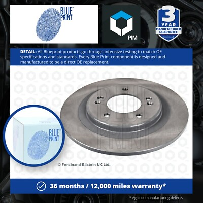 #ad 2x Brake Discs Pair Solid fits KIA CEED JD 1.6D Rear 12 to 18 D4FB 284mm Set New GBP 39.08