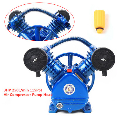#ad Replacement Air Compressor Pump Single Stage V Style Twin Cylinder 3 HP 2 Piston $120.70