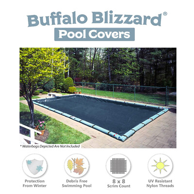 #ad Buffalo Blizzard Economy Rectangle Swimming Pool Winter Covers 10 YR Warranty $164.99