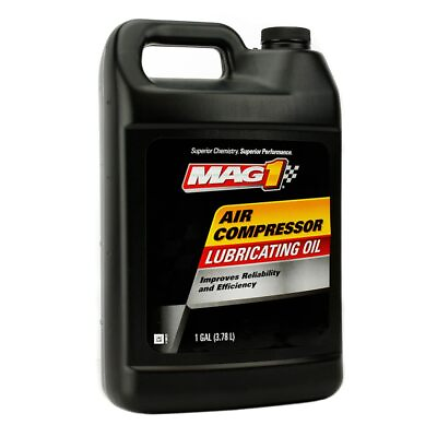 #ad 1 Gallon Gal ISO 100 Non Detergent Air Compressor Oil Lube Jug Lubricant SAE 30W $45.18