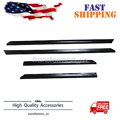 #ad 4 pcs Set Lower Side Door Molding Trim Cover For AUDI A4 1996 2001 $80.99