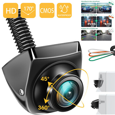 #ad 170° AHD Car Front Side Rear View Reverse Backup Cam Night Vision Parking Camera $18.59