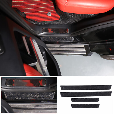 #ad Forged Carbon Outer Door Sill Plate Scuff Cover For Benz G Class W463 2019 2020 $217.99