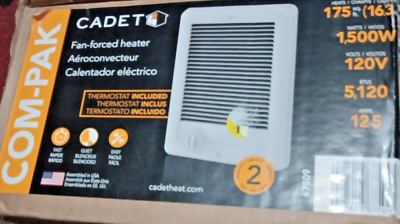 #ad Cadet CSC151TW Wall Electric Heater With Thermostat 1500 Watt White $89.99