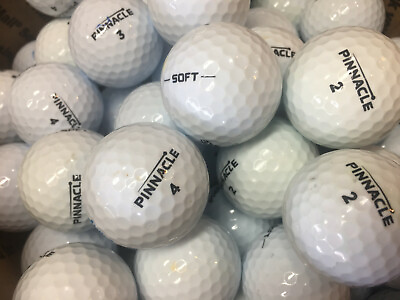 #ad 50 White Pinnacle Soft Near Mint AAAA Used Golf Balls $33.95