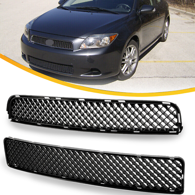#ad Front Bumper Upper Lower Grille Mesh Grill Fit 2005 2006 2007 2008 2010 Scion tC $28.49