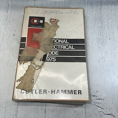 #ad National Electrical Code 1975 Cutler Hammer NFPA 70 1975 Book $24.99