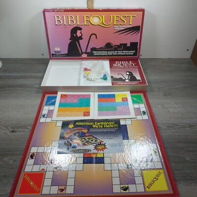 #ad Bible Quest Old Testament Version Board Game Horizon Games 1995 Complete $10.00