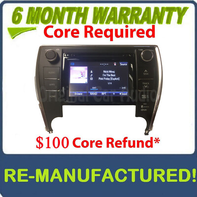 #ad REMANUFACTURED Toyota Camry OEM Gracenote Touch Screen Navigation CD HD Radio $764.10