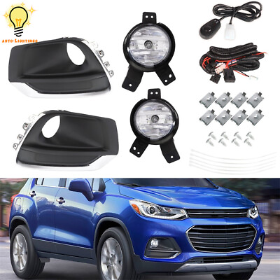 #ad Passengeramp;Driver Side Fog Lights Lamps For 2017 2021 Chevrolet Trax w Switch $49.99