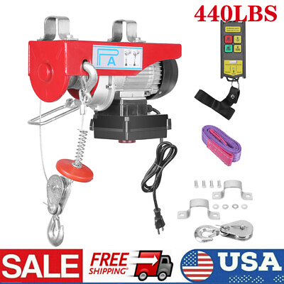 #ad Electric Hoist 440 lbs Auto Lifting Electric Hoist Wireless Remote Control US $130.13
