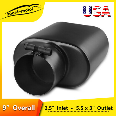 #ad Fits Stainless Steel Exhaust Tip 2.5quot; Inlet 5.5quot; x 3quot; Outlet Powder Coated $22.00