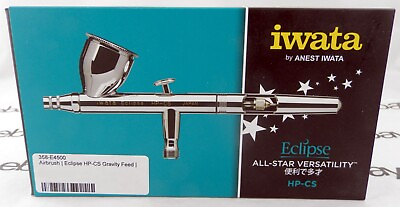 Eclipse HP CS Gravity Feed Dual Action Airbrush Iwata #ECL4500 $179.95