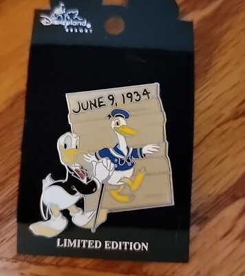 #ad Disney LE June 9 1934 Character Pin $40.00