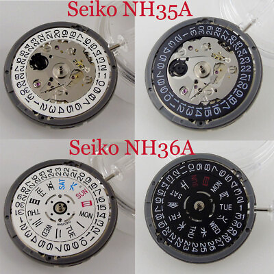 #ad NH35 NH36 NH34 Automatic Mechanical Movement Date Day Hacking 3 3.8 4 9 o#x27;clock $29.00