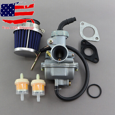 #ad 20mm Carburetor for Big Bore Modified 88cc Engine Honda CRF50 Air Filter Gasket $20.88