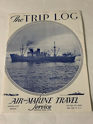 #ad The Trip Log vacation magazine from 1959 1960 air amp; cruise travel $14.95