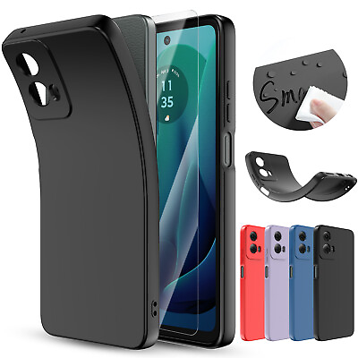 #ad For Motorola Moto G 5G 2024 Shockproof Silicone Soft Case Glass Screen Protector $9.95