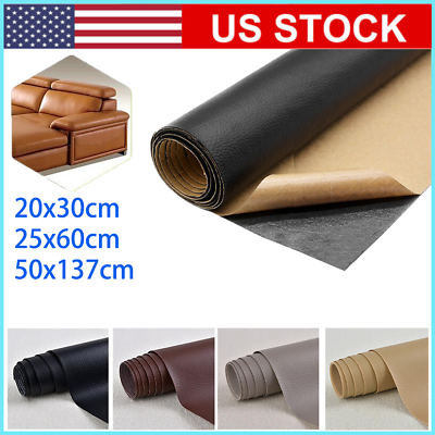 #ad Leather Repair Tape Kit Self Adhesive Patch Furniture Car Seat Couch Sofa USA $4.63