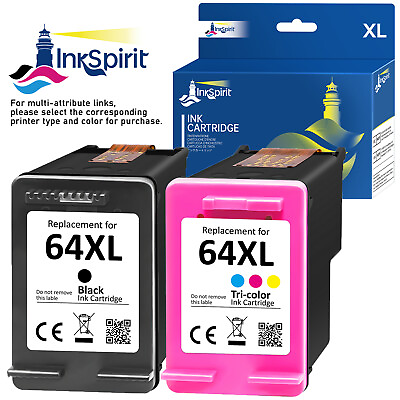 #ad 64 XL Ink Cartridges for HP 64XL ENVY 6220 6252 6255 7155 7164 7855 7858 Printer $15.72