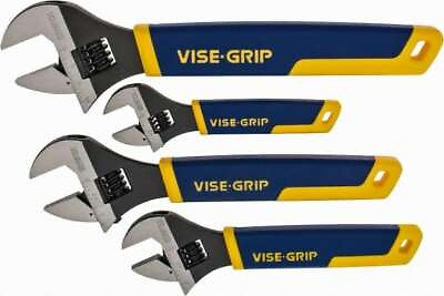 #ad Irwin Vise Grip 2078706 Adjustable 4 Piece Wrench Set Inch Metric $98.79