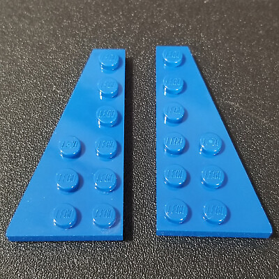 #ad LEGO 3x6 Wedge Plate Right amp; Left Blue Part 54383 54384 $1.50