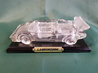 #ad Lamborghini Countach crystal car italy vintage old paperweight desk accessory 2 $139.00