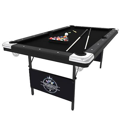 #ad Trueshot Portable 6 Ft Folding Pool Table Billiards With Accessories Included $685.99