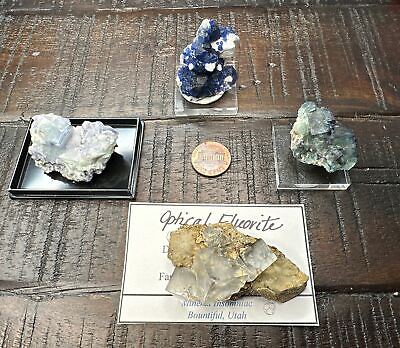 #ad FLUORITE Specimen Combo Pack from around the world Namibia China Russia $125.00