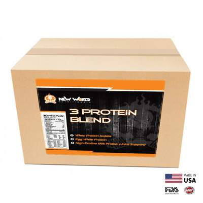 #ad 15lb Bulk Bio Engineered 3 PROTEIN BLEND Factory Direct UNFLAVORED $111.97