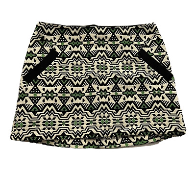 #ad TopShop Skirt Size 4 Length 14” Cotton Poly Zipper Acrylic Pockets Zipper #ST11 $8.00