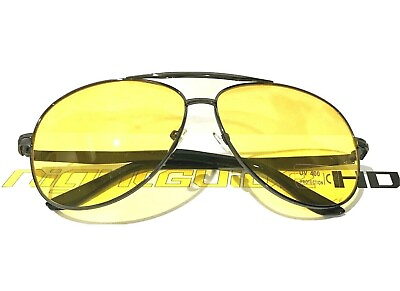 #ad Nightguide HD Polarized Aviator Night Vision Driving Anti Glare Sunglasses $8.98