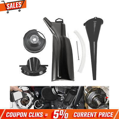#ad Fits Harley Davidson Oil Filter Funnel Oil Change Tool amp;Hose Kit amp;Removal Wrench $13.69