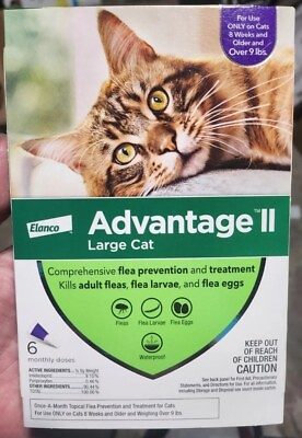 #ad Advantage II Large Cat Flea Treatment amp; Prevention 6 Pack 6 Months QNTY SAVING $54.99