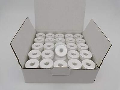 #ad Prewound Bobbin Size M M White 75pcs per Box Plastic Sided 40S 2 Polyester fo... $31.52
