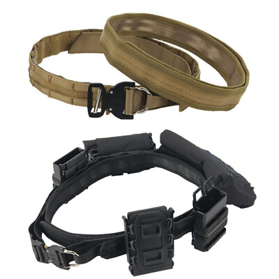 #ad Military Tactical Belt Molle Army Combat Waistband Rigger Waist Belts Adjustable $29.98