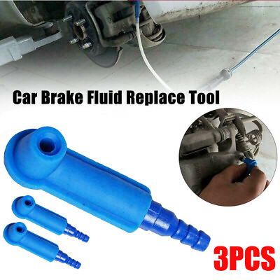 #ad 3x Car Parts Brake Fluid Replace Tools Pump Oil Bleeder Exchange Air Accessories $7.28