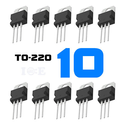 #ad 10pcs TIP127 Power Transistor 5A 100V PNP Darlington TO 220 ST Bipolar $9.40