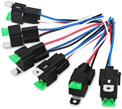 #ad #ad Sky High Car Audio 30A Fused Relay with 4 Pin Harness 6 Pack $16.95