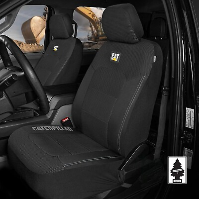 #ad For BMW Caterpillar Car Truck Seat Covers for Front Seats Set Black Bundle $39.59