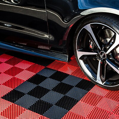 #ad FlooringInc Nitro Vented Garage Floor Tiles Snow Water Drainage 12quot;x12quot; $8.99